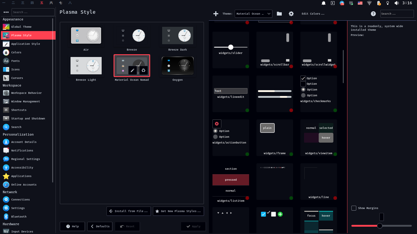 plasma settings editor