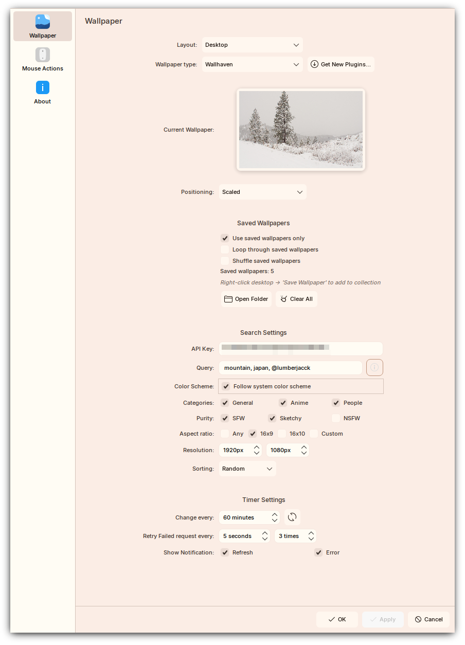 Wallhaven Wallpaper Reborn: A Full-Featured KDE Plasma 6 Wallpaper Plugin
